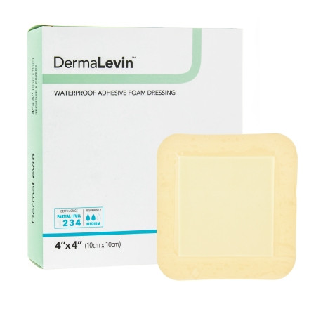 Dressing, Wnd Dermalevin 4x4  (10/bx) Bx - 10