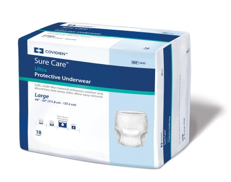 Underwear, Sure Care Ultra Prot Lg (18/bg 4bg/cs) Bg - 18