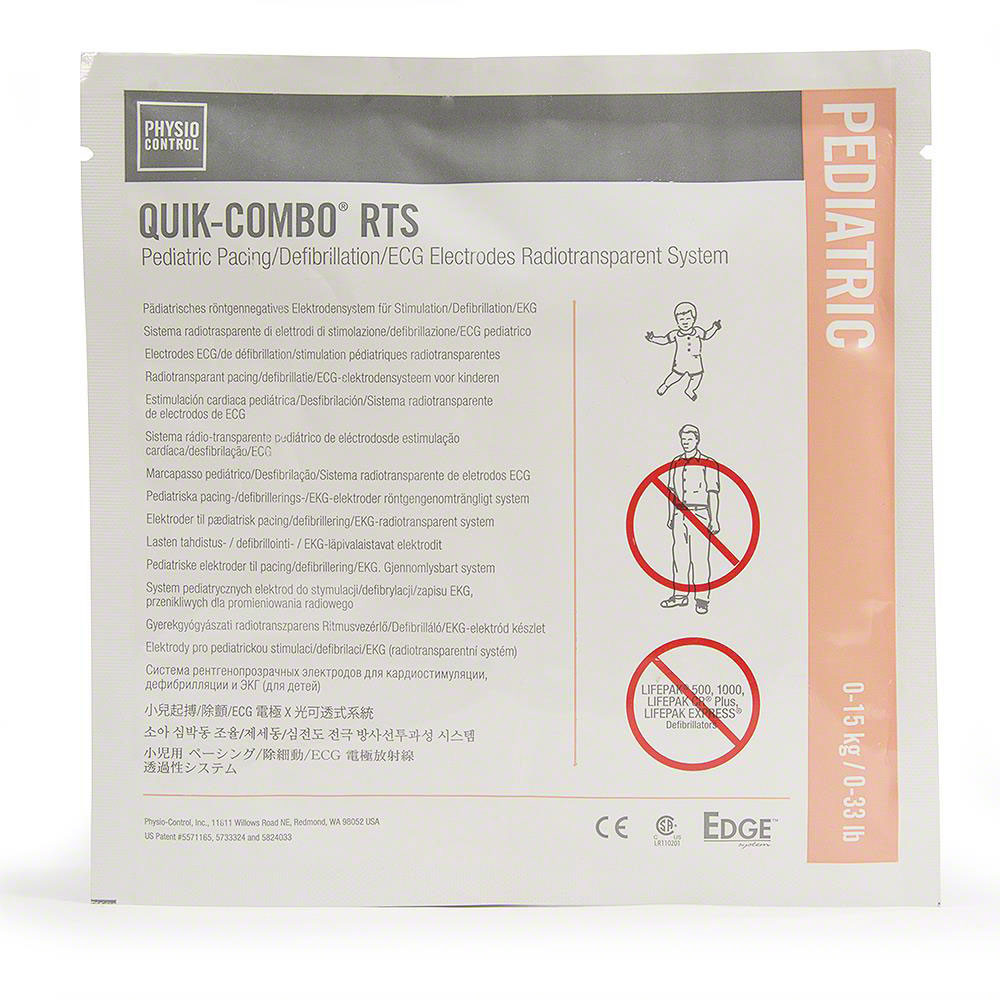 LIFEPAK Edge System Pediatric RTS Quik-Combo Pads