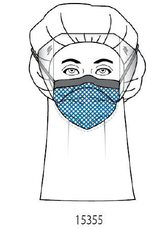 Mask, Proc W/eyeshld Loops Astm3 Antifog (25/bx 4bx/cs) Bx - 25