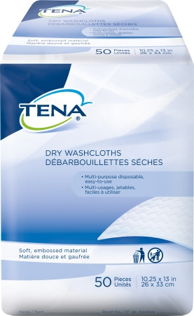 Wipe, Dry Tena 10x13 (50/bg 20bg/cs) Scaper Bg - 1