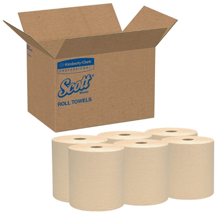 Towel, Paper Brn Hard Rl (800'/rl) Kimcon Cs - 12