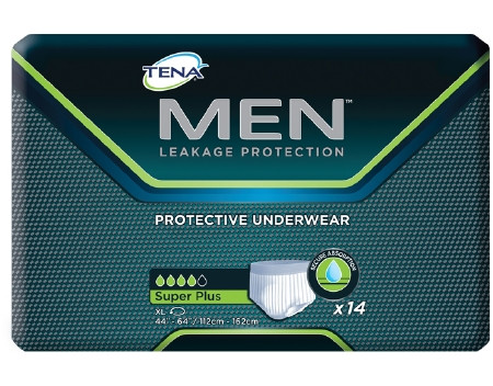 Underwear, Mn Tena Xlg 44-64 (14/bg 4bg/cs) Bg - 14