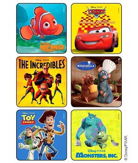 Sticker, Best Of Pixar (90/pk) Pk - 1