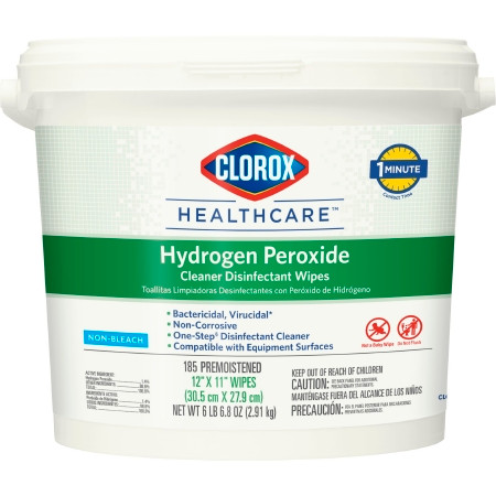 Wipe, Wet Clorox Hydrogen Peroxide 12x11" (185/ct 2ct/cs) Ct - 1