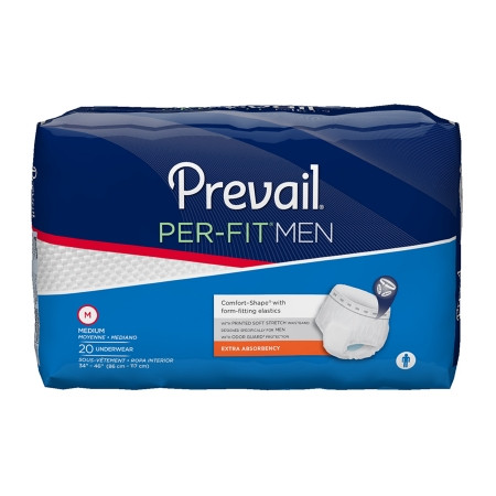Underwear, Prevail Per-fit Men34"-36" (20/bg 4bg/cs) Bg - 20