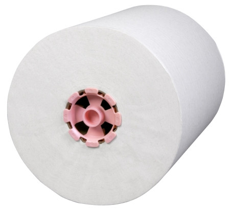 Towel, Paper Scott Slimroll Wht 580' (6/cs) Pink Core Cs - 6