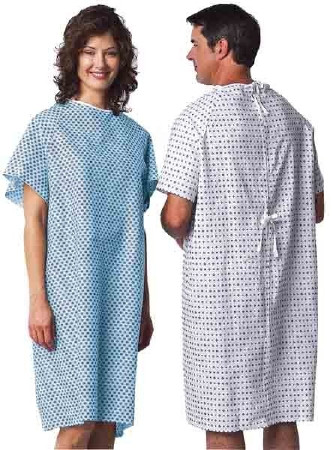 Gown, Exam Econ W/ties (12/dz) Ea - 1