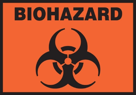 Label Biohazard 3.5x5" (5/pk) Ea - 1