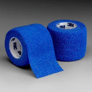 Bandage, Coban Elas Blu 1"x5yds (30/cs) Rl - 1