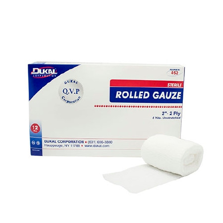 Gauze, Str Rolled 2'' (12/bg 8bg/cs) Bg - 12