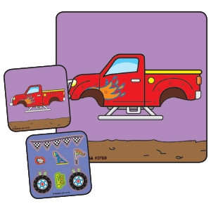 Sticker, Make A Monster Truck (90/rl) Rl - 1