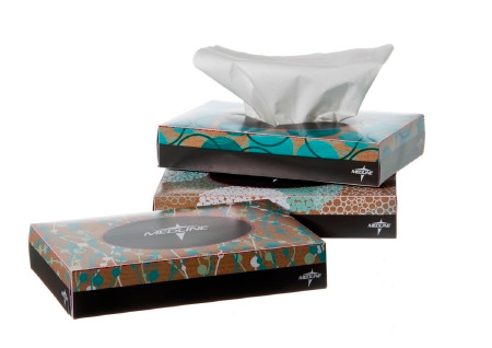 Tissue, Bedside 5"x7 1/2" 2ply(200bx/cs) Bx - 1