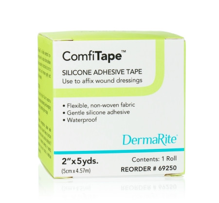 Tape, Comfi Silicone Adh Tan 2"x5yds Rl - 1