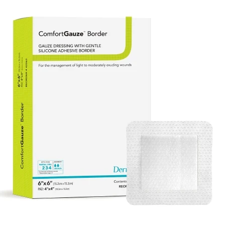 Gauze, Bordered Comfortgauze 6x6" (25/bx) Bx - 25
