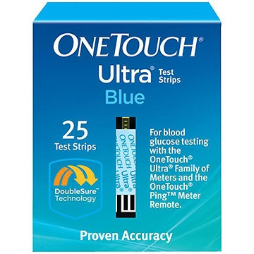 Test Strip, Bld Gluc One-touchultra2 (25/bx 24bx/cs) Bx - 1