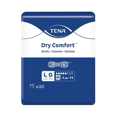Brief, Incont Tena Dry Comfortlg (20/pk 4pk/cs) Pk - 20