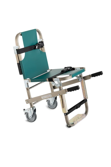 Junkin JSA-800-EHW Evacuation Chair — 4 Wheels and Extension Handles