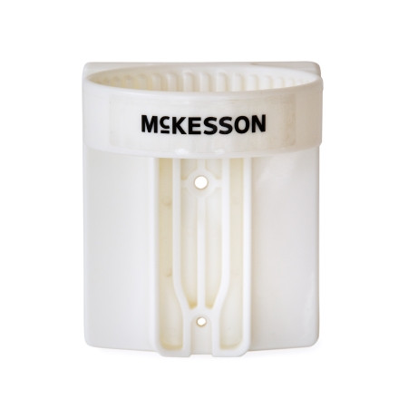 McKesson Wall Bracket, For 18oz Bottles, White Plastic