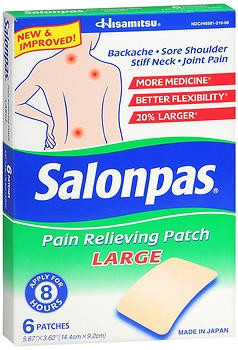 Salonpas Pain Patch Lg 3x5 (6/bx) Bx - 6