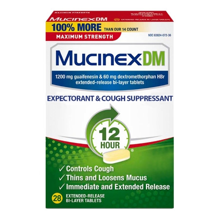 Mucinex Dm, Tab Max/str 1200-60mg (28/bx) Bx - 28