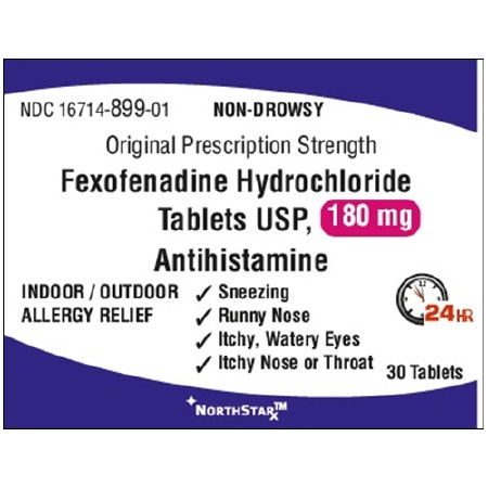 Fexofenadine Hcl, Tab 180mg (30/bt) Bt - 1
