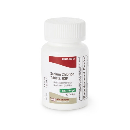 Sodium Chloride, Tab 1gm (100/bt) Bt - 1