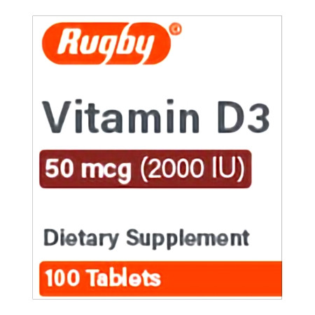 Vitamin D3, Tab 50mcg (100/bt) Bt - 1