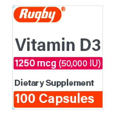 Vitamin D3, Cap 1250mcg (100/bt) Bt - 1