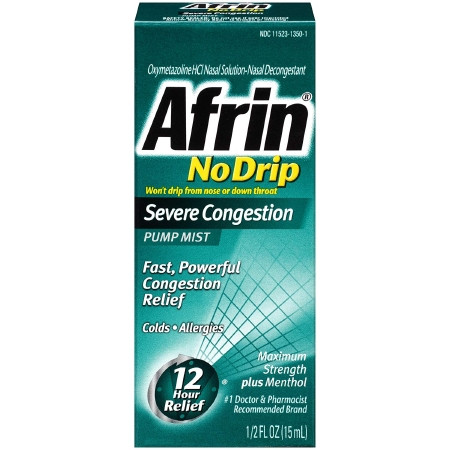 Afrin Nasal, Spr No Drip Severe Cong 15ml 0.5oz Ea - 1