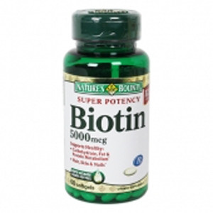 Biotin, Cap Sgel 5000mcg (60/bt) Bt - 1