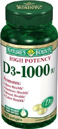Vitamin D, Sgel 1000iu (100/bt) Bt - 1