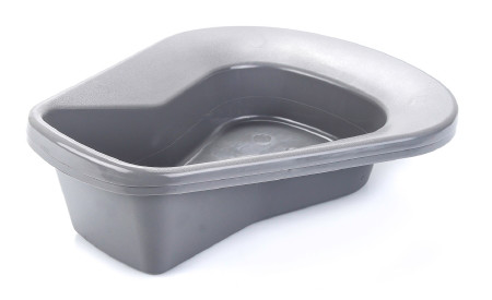 Bedpan, Stackable Graphite 55oz (50/cs) Ea - 1