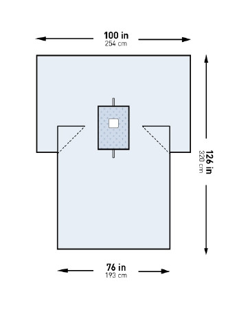 Drape, Surgical Breast Str 100"x76"x126" (10/cs) Pk - 1