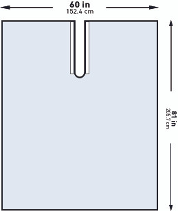 Drape, Surgical Ortho Impervious W/split Xlg 60"x81" (30/cs) Pk - 1