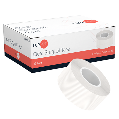 Clear Surgical Tape 1" x 10 yds Latex Free