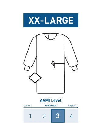 Gown, Surg N/woven Str N/reinfset-in W/towel 2xlg (26pk/cs) Pk - 1