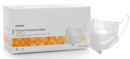 Mask, Proc Earloop Ultra Sensiw/securefit Wht (50/bx 10bx/c Bx - 50