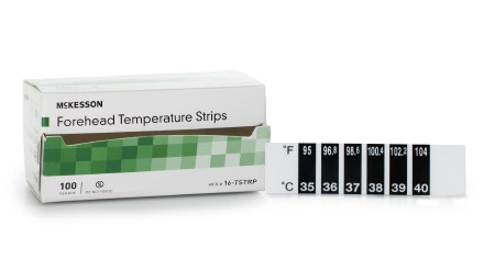 Thermometer, Strip Adh Single-use (100/bx 24bx/cs) Bx - 1