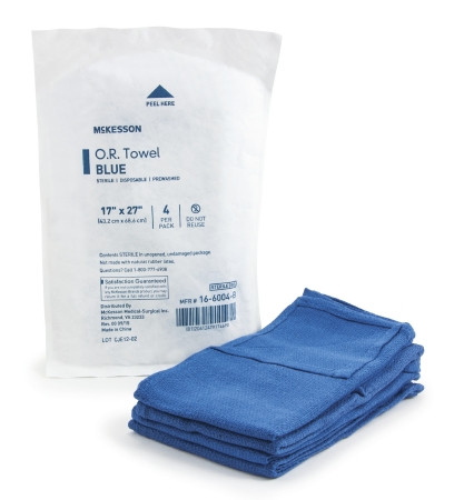 Towel, Or Str Blu Disp (4/pk 20pk/cs) Pk - 1