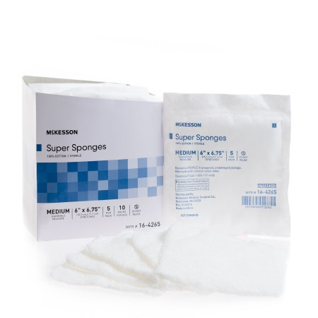 Sponge, Supr 6"x6 3/4" Med Strlf (5/pk 10p Bx - 10