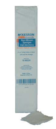 Sponge, N/wovn Hi-absrb 2"x2" 4ply N/s (200/pk 20p Pk - 1
