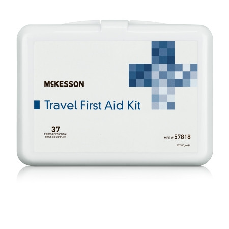 First Aid Kit, Travel 3 1/2"x51/4"x1 3/4" Ea - 1