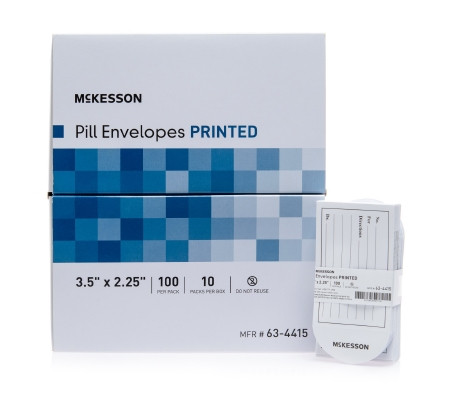Envelope, Pill Printed (100/pk10pk/bx) Mgm63 Bx - 10