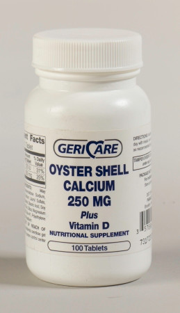 Oyster Shell Calcium D, Tab 2550mg (100/bt 12bt/cs Bt - 1