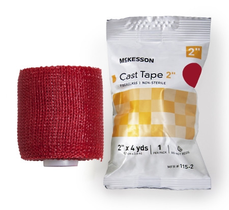 Tape, Cast Red Lf 2"x4yds (10rl/bx) Bx - 10