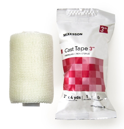Tape, Cast Wht Lf 3"x4yds (10rl/bx) Bx - 10