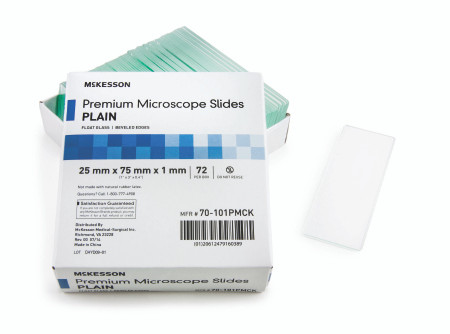 Slide, Plain Premium 25x75x1mm(72/bx 20bx/cs) Bx - 72