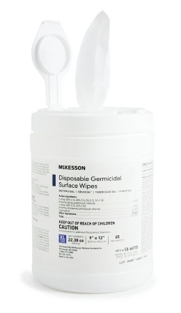 Wipe, Germicide Xlg 9"x12" (65/bx 12bx/cs) Bx - 1