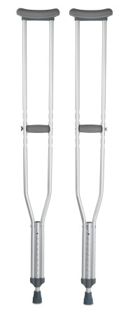 Crutch, Alum Psh-btn Adj Tall Adlt 350lb (8pr/cs) Pr - 1